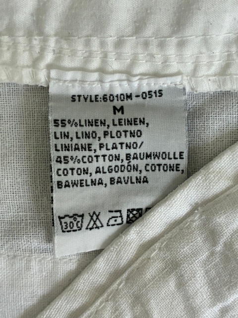 Spodnie białe lniano bawełniane marki Blend